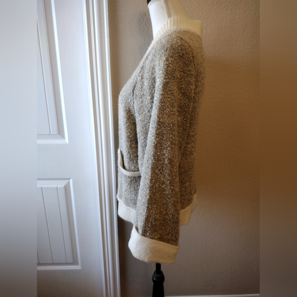 NWOT POL Cozy Beige and White Women's Jacket - Picture 6 of 8